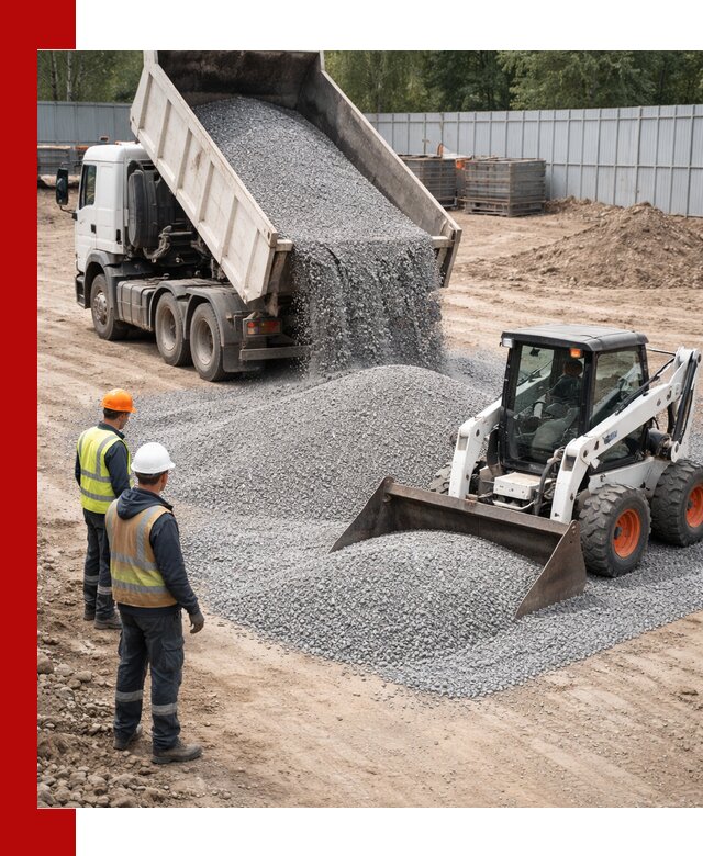 Доставка и продажа гранитного щебня фракции 0-5 в Коломне