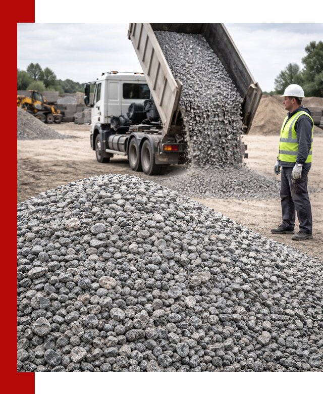 Доставка и продажа гранитного щебня фракции 5-20 в Коломне