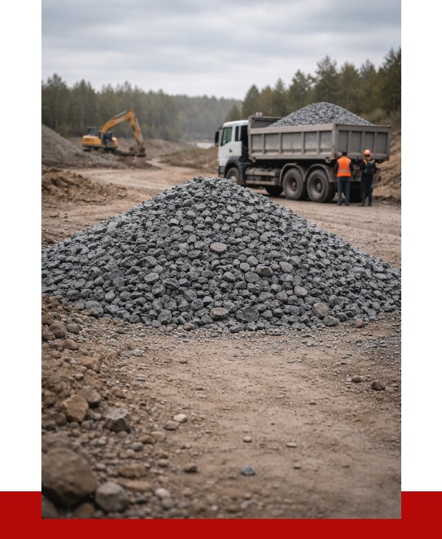 Щебень габбро диабаз фракция 40-70 в Коломне от 2231 р-ПРОНЕРУДКлм