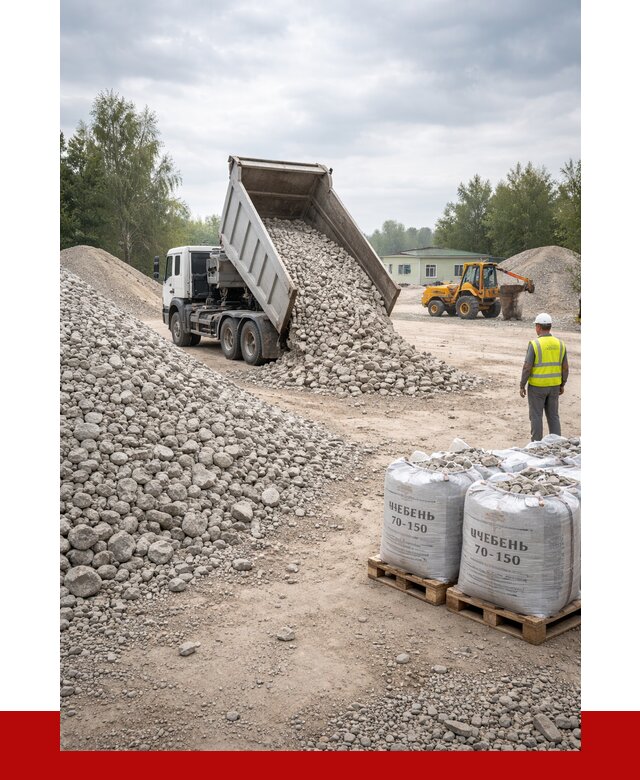 Известняковый щебень фракция 70-150 в Коломне от 1267 р. | ПРОНЕРУДКлм