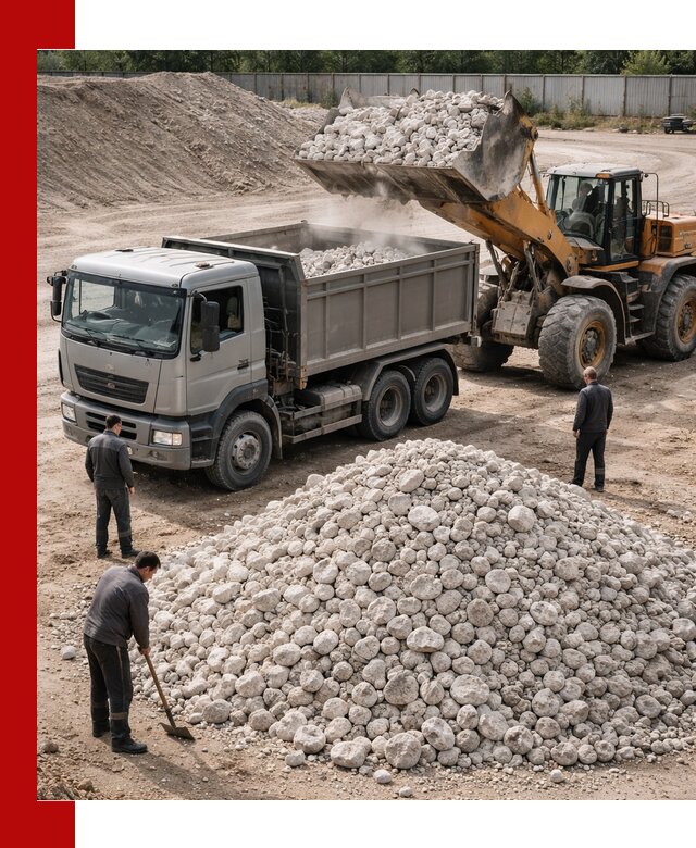 Известняковый щебень фракция 70–150 с доставкой в Коломне