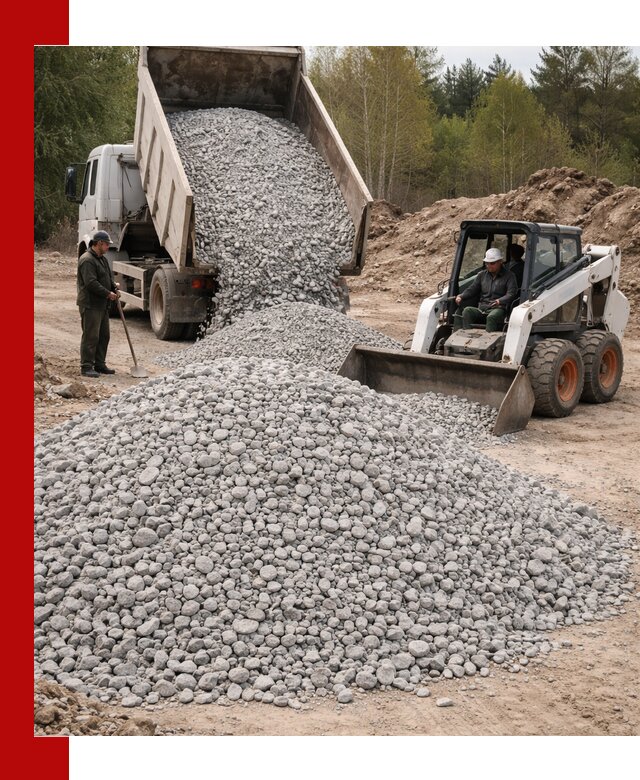 Доставка доломитового щебня в Коломне напрямую от карьера