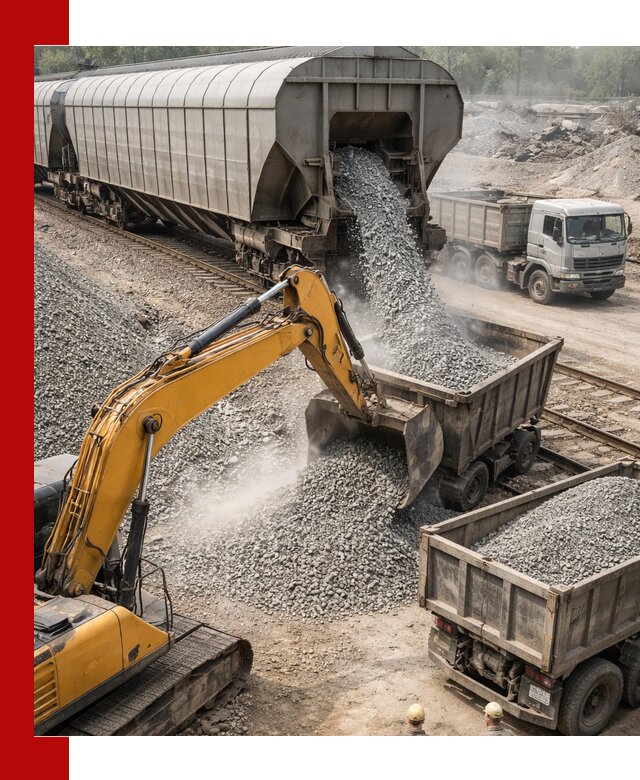 Доставка железнодорожного щебня в Коломне крупными партиями быстрого отгруза