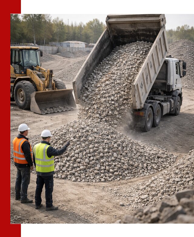 Вторичный щебень фракция 40–70 доставка в Коломне