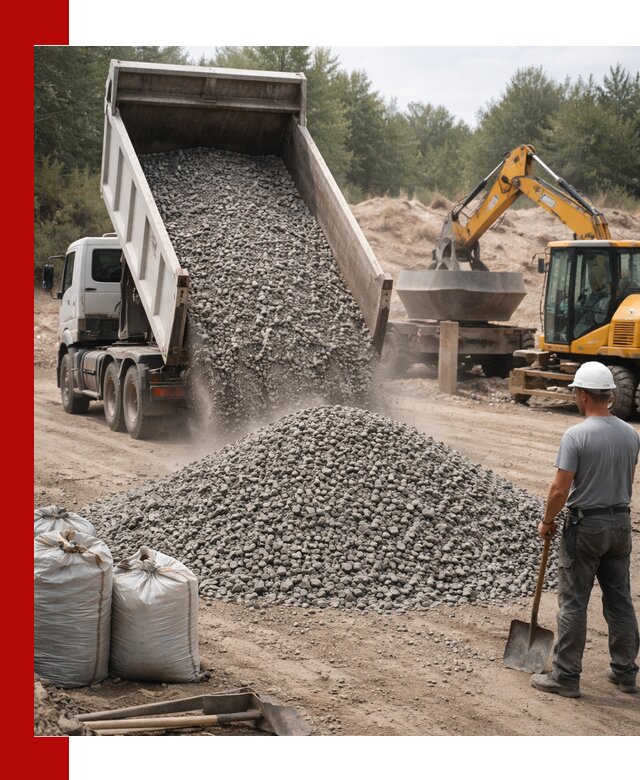 Доставка и продажа бетонного щебня в Коломне