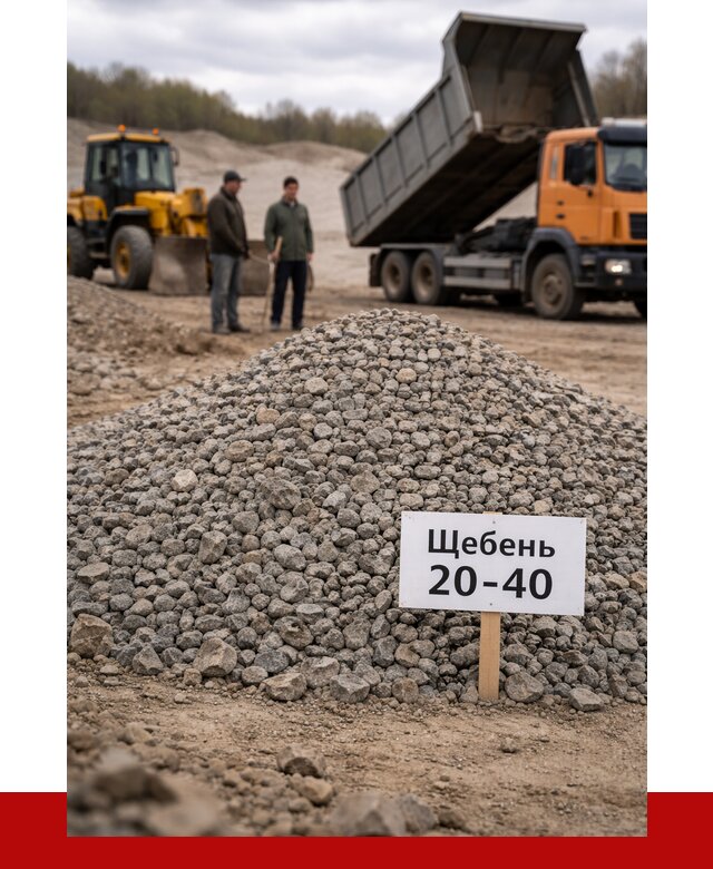 Бетонный щебень фракция 20-40 в Коломне от 2484 р. | ПРОНЕРУДКлм