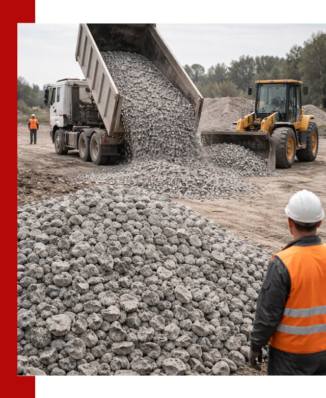 Доставка бетонного щебня фракции 20-40 в Коломне