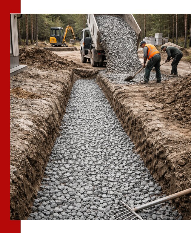 Щебень для дренажа с доставкой в Коломне высокого качества