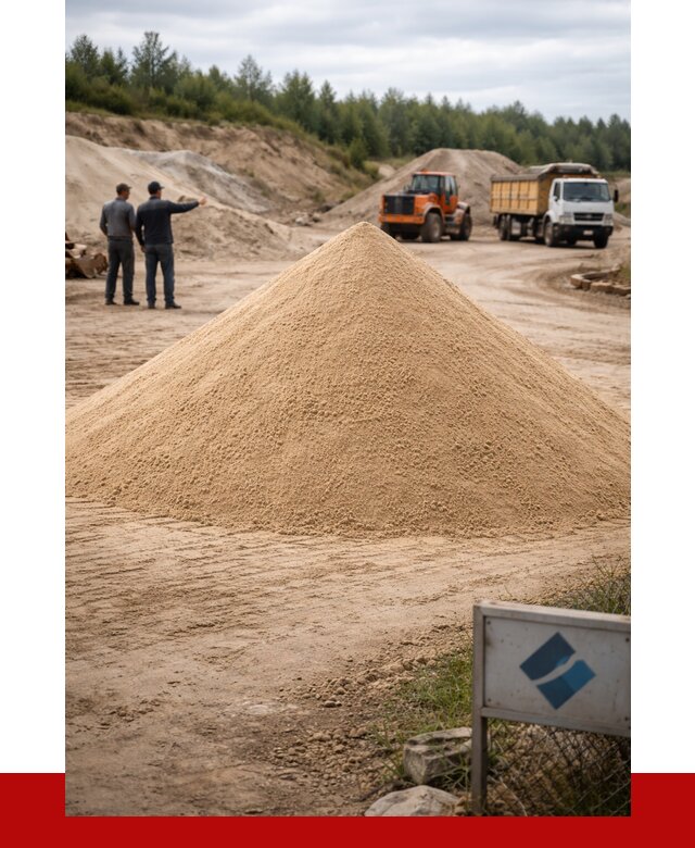 Карьерный песок навалом в Коломне от 1825 р. | ПРОНЕРУДКлм