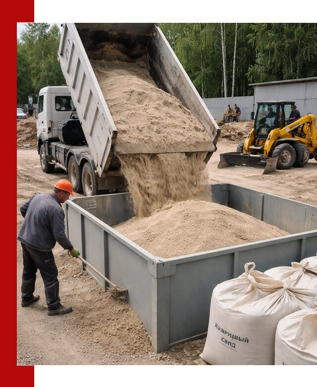 Кварцевый песок для фильтра в Коломне — доставка и качество