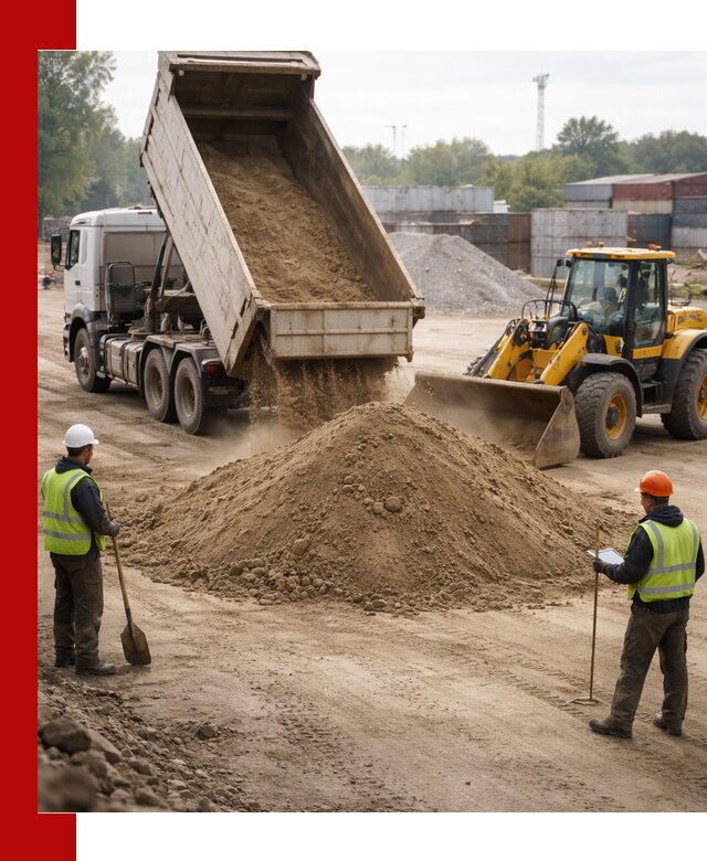 Доставка и продажа пескогрунта оптом и в розницу в Коломне