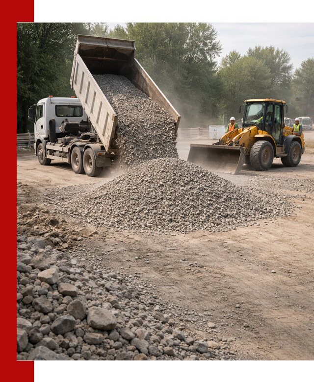 Гравий фракция 5–20 доставка в Коломне оптом и в розницу