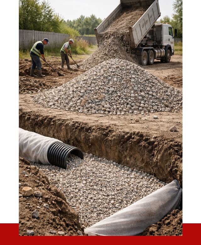 Гравий для дренажа в Коломне от 2231 р., доставка ПРОНЕРУДКлм