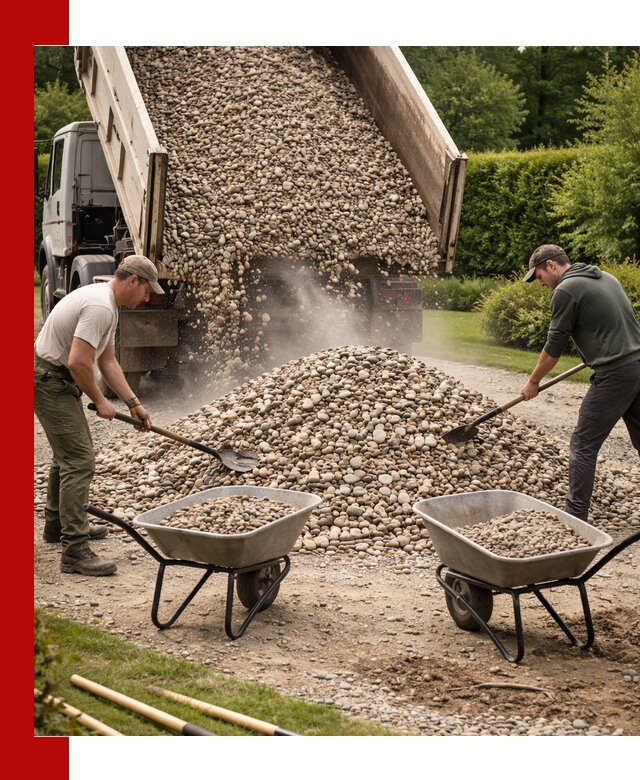 Доставка и продажа декоративной гальки в Коломне