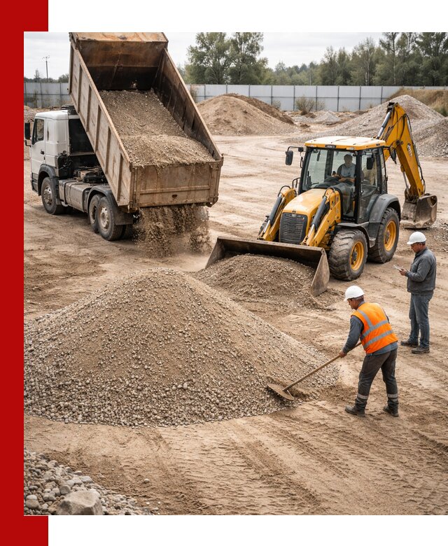 Поставка и доставка ПГС С4 в мешках и самосвалах в Коломне
