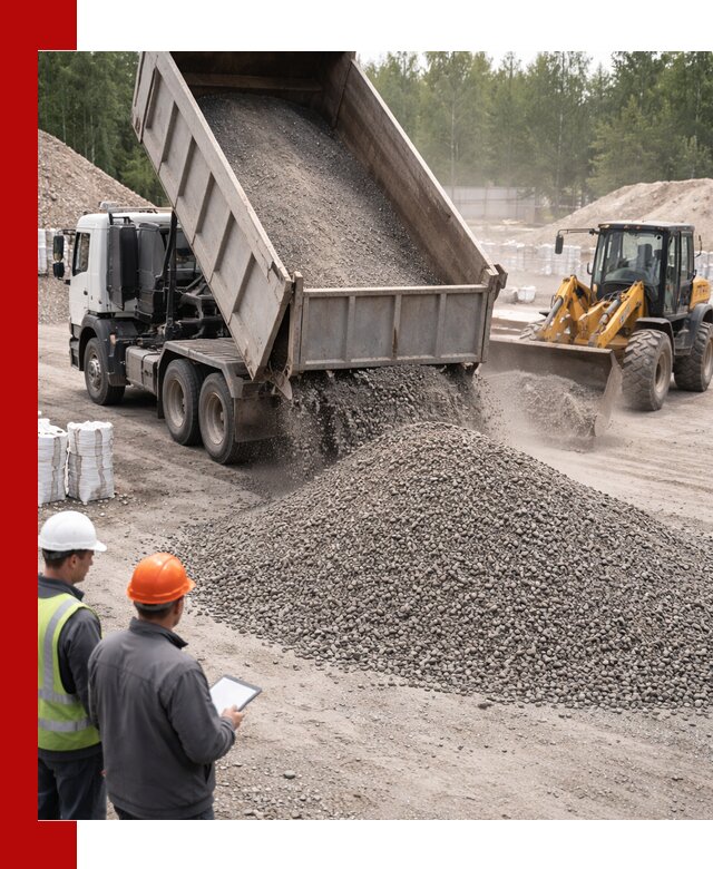 Доставка и продажа гранитного отсева 0-10 в Коломне