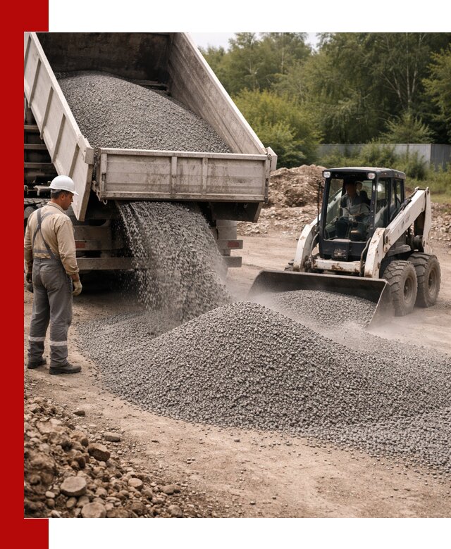 Доставка гравийного отсева 0-5 в Коломне оптом и в розницу