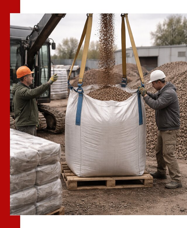 Керамзит в биг-бегах с доставкой в Коломне