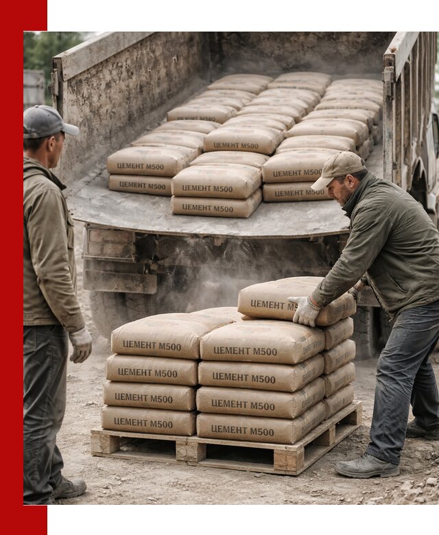 Цемент М500 с доставкой самосвалом в Коломне
