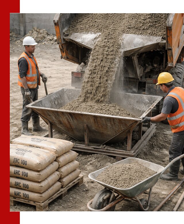 Доставка цементно-песчаной смеси М100 в Коломне