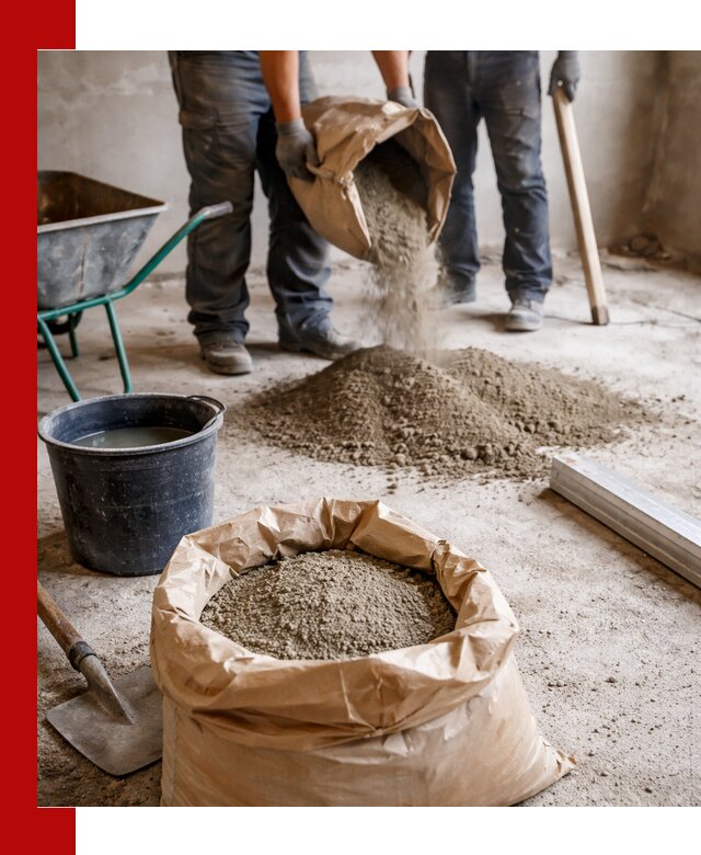 Доставка сухой смеси для стяжки в Коломне