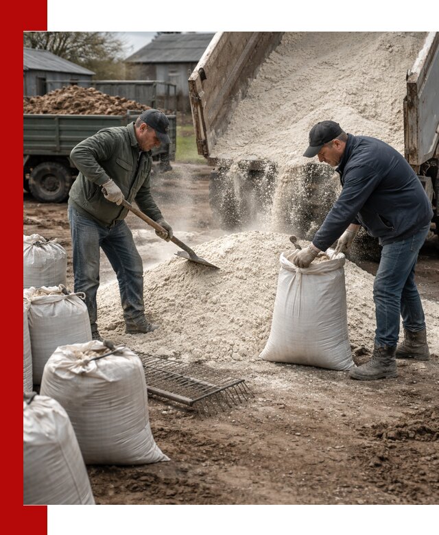 Доставка извести пушонки в Коломне оптом и мелким оптом