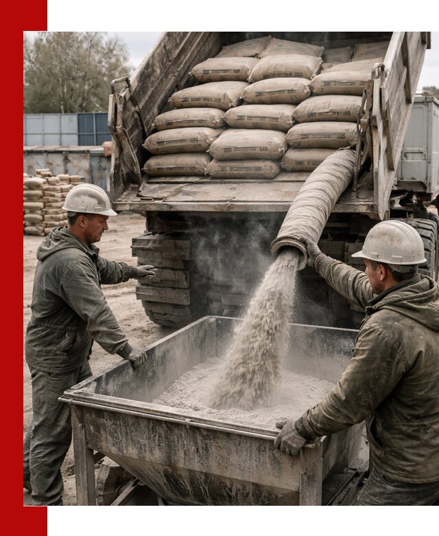 Доставка цемента М400 в Коломне оптом и в розницу