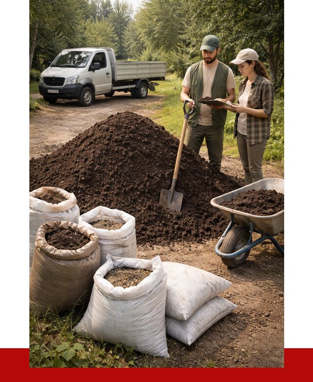 Купить грунт с доставкой в Коломне от 4563 р. за м3 | ПРОНЕРУДКлм