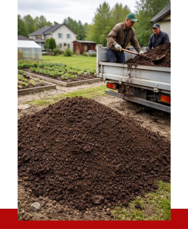 Плодородный грунт в Коломне с доставкой от 4258 р. | ПРОНЕРУДКлм