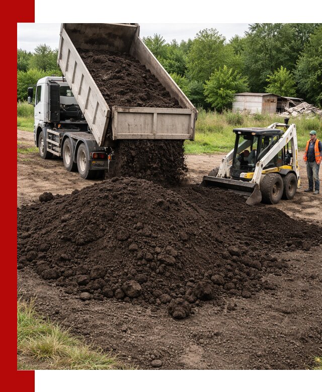 Поставка плодородной земли с доставкой самосвалом в Коломне