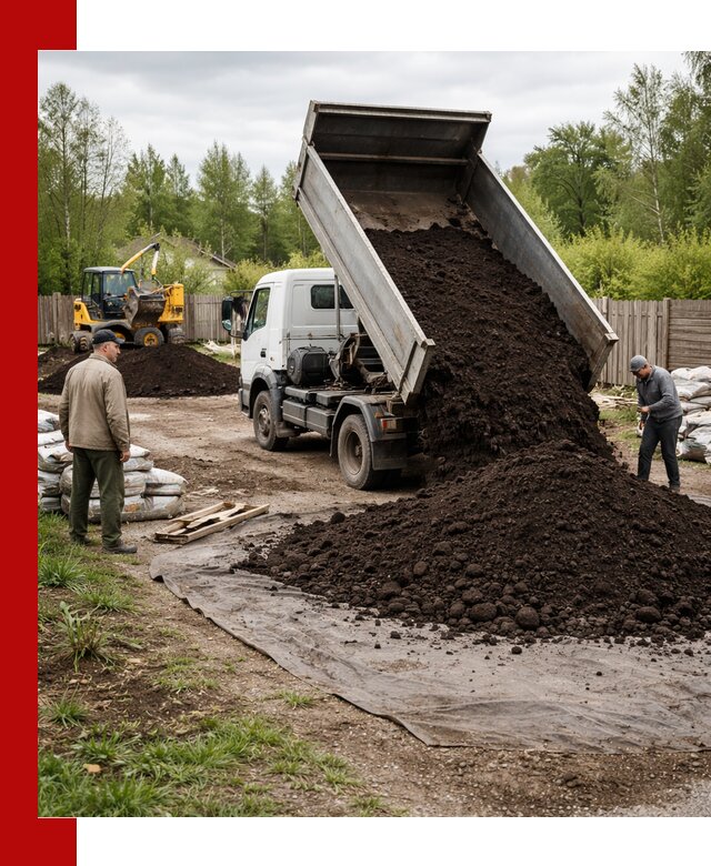 Доставка качественного почвогрунта в Коломне оптом и в розницу