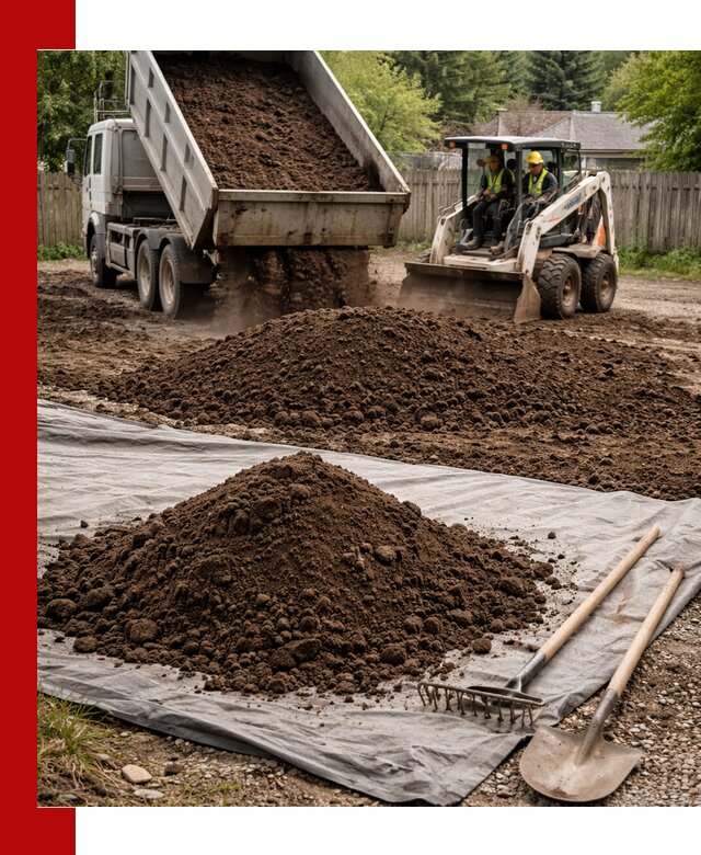 Грунт для отсыпки участка с доставкой в Коломне