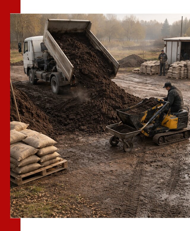 Кислый торф в доставке по выгодным ценам в Коломне