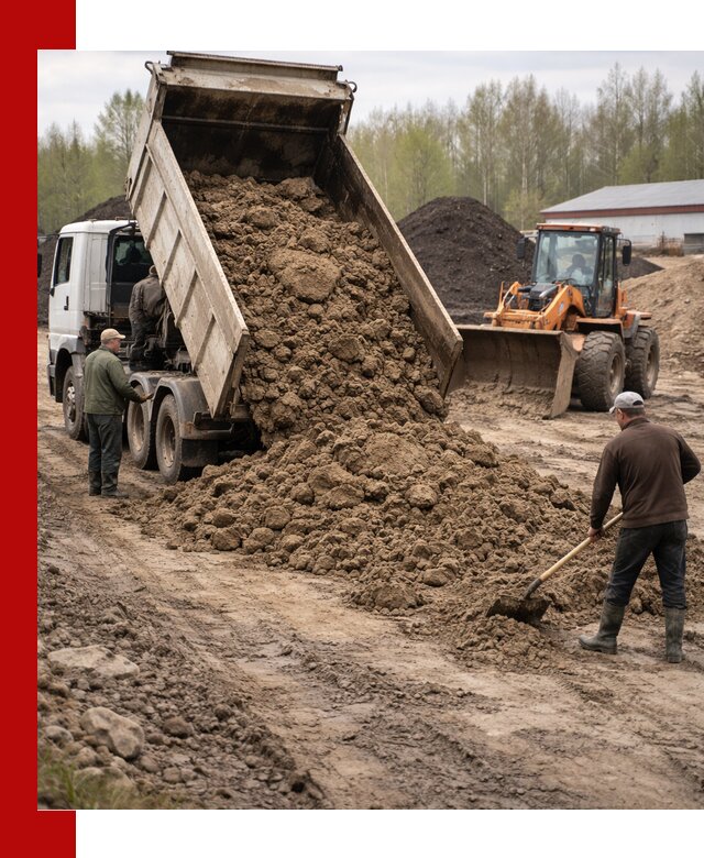 Доставка глин и суглинков в Коломне оптом и вкрай