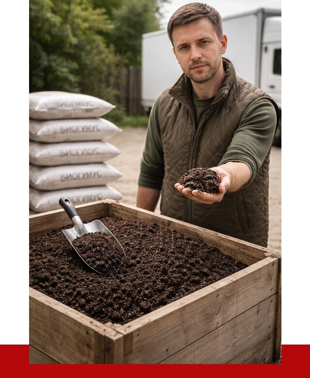 Купить биогумус в Коломне с доставкой от 8618 р. за куб | ПРОНЕРУДКлм