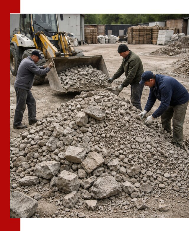 Демонтаж и вывоз бой бетона в Коломне