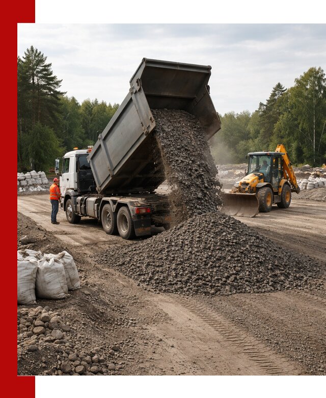 Доставка дробленого асфальта в Коломне для дорожных работ