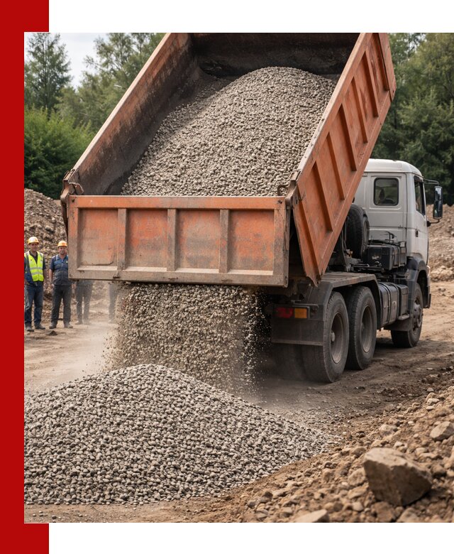 Доставка сыпучих материалов самосвалом в Коломне быстро и надежно