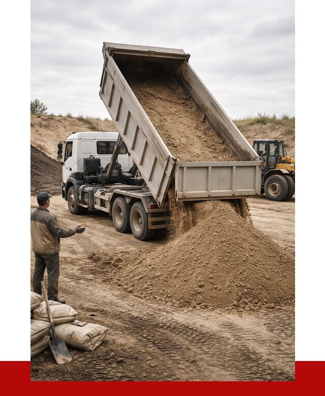 Доставка самосвалом 20 кубов в Коломне от 7604 р. | ПРОНЕРУДКлм