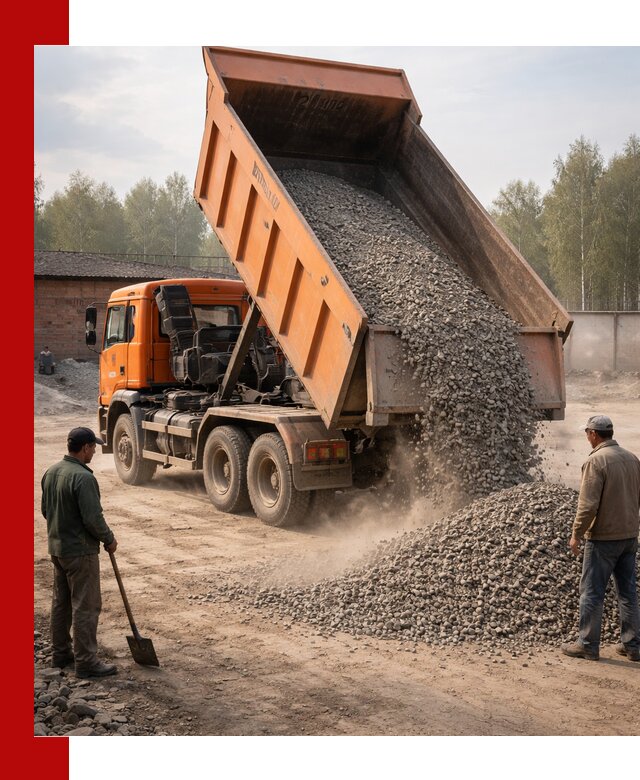 Доставка самосвалом 20 м3 в Коломне быстро и надежно