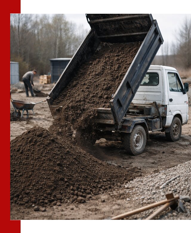 Аренда минисамосвала в Коломне для доставки сыпучих материалов