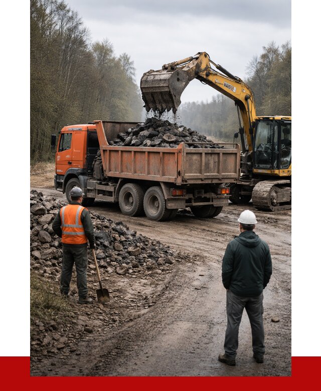 Вывоз асфальта в Коломне от 4563 р. самосвалом ПРОНЕРУДКлм