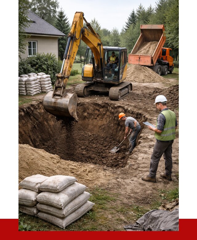 Рытье котлована в Коломне быстро от 4563 р. ПРОНЕРУДКлм