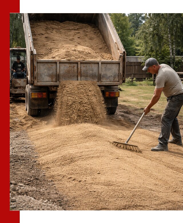 Отсыпка участка песком в Коломне быстро и качественно