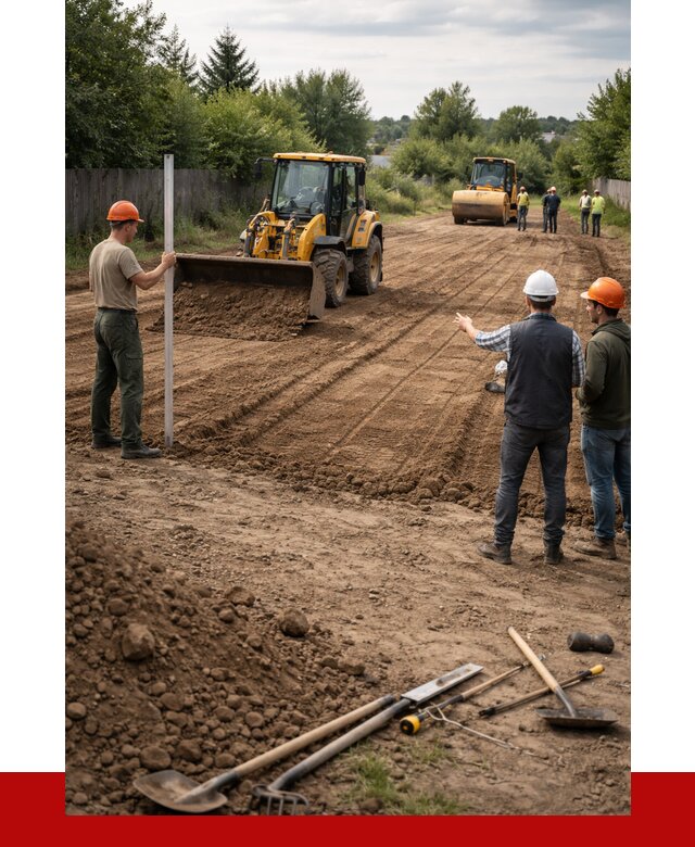 Планировка участка грунтом в Коломне от 4563 р ПРОНЕРУДКлм