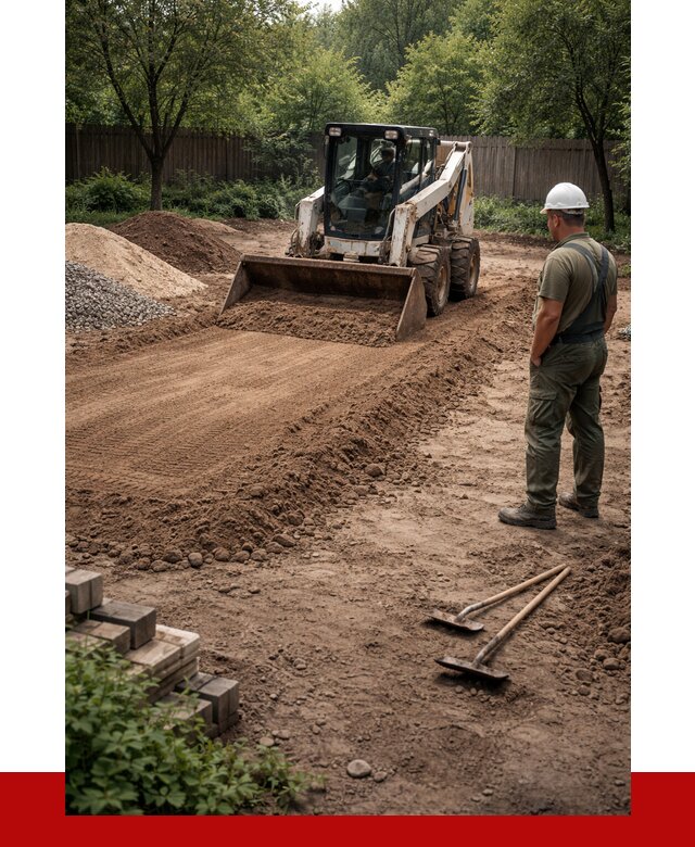 Выравнивание участка под ключ в Коломне от 3549 р. | ПРОНЕРУДКлм